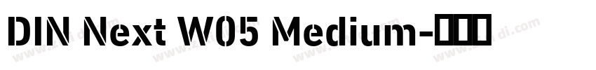 DIN Next W05 Medium字体转换